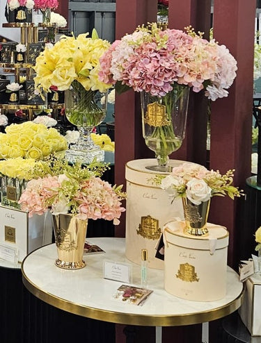 Grand Summer Posies Champagne Pink in Gold Goblet - GSG02 (carton of 1)